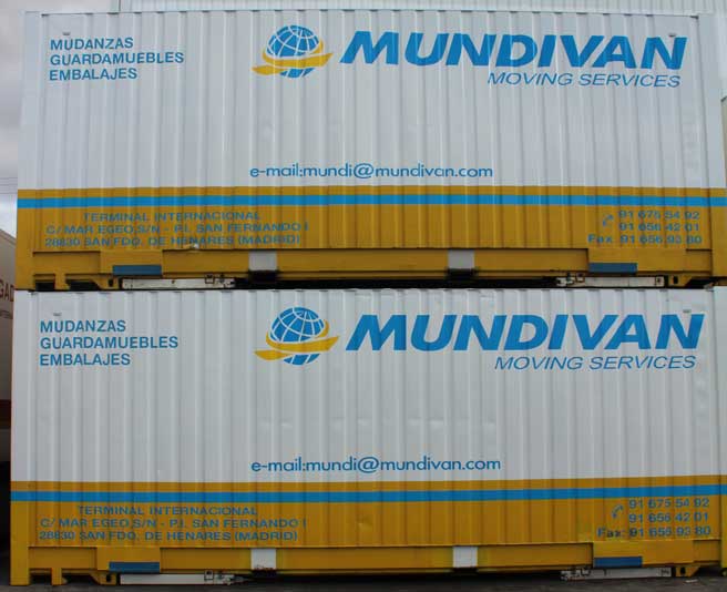 Transportes por tierra. Mudanzas y guardamuebles Mundivan